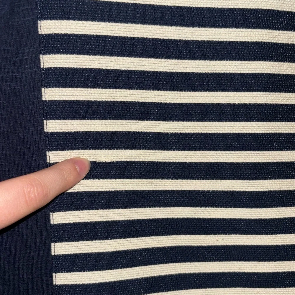 J. Crew striped front dress